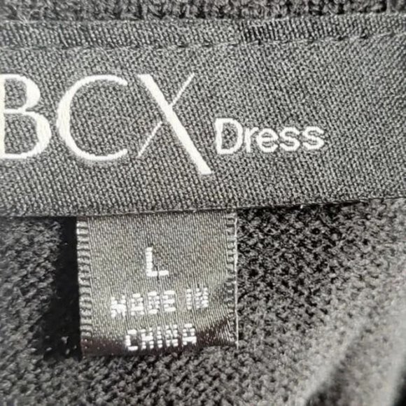 BCX Dress Mod 60s Style Sweater Dress Size Large - Picture 6 of 8